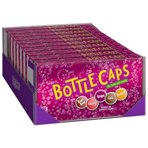 Wonka Boston Baked Beans, Candy-Coated Peanuts, Sweet & Salty, 4.3 Ounce Theater Candy Boxes (Pack of 12)(Bottle Caps)