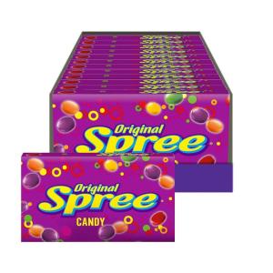 Wonka Boston Baked Beans, Candy-Coated Peanuts, Sweet & Salty, 4.3 Ounce Theater Candy Boxes (Pack of 12)(Spree)